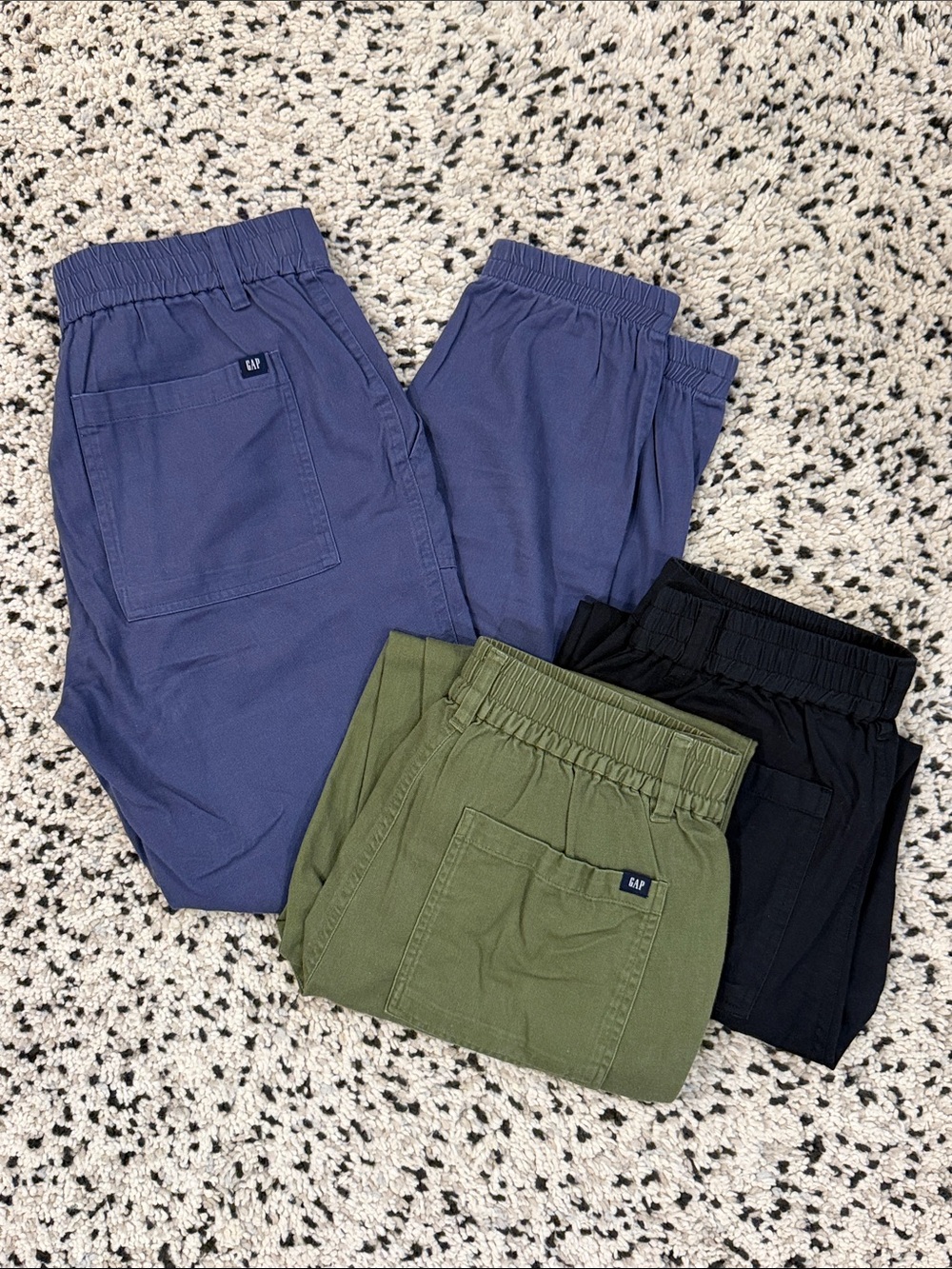 3 GAP Twill Joggers